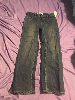 GAP Straight-Leg Men's Dark Blue Jeans
